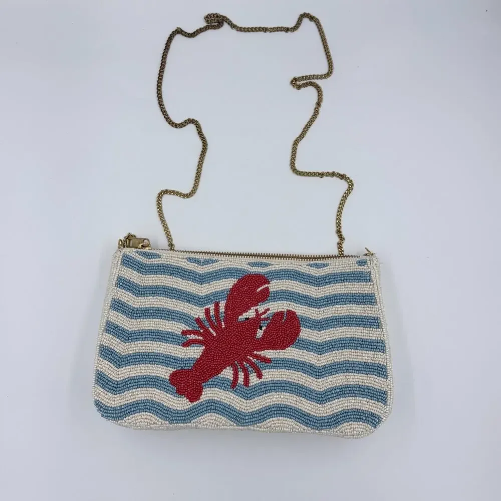 Wildfox Beaded Lobster Bag Clutch Shoulder Bag Viral India